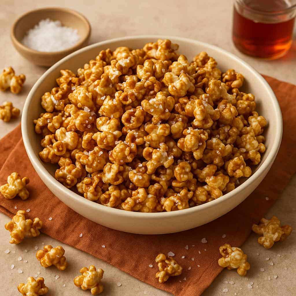 4. Maple-Glazed Popcorn with Sea Salt