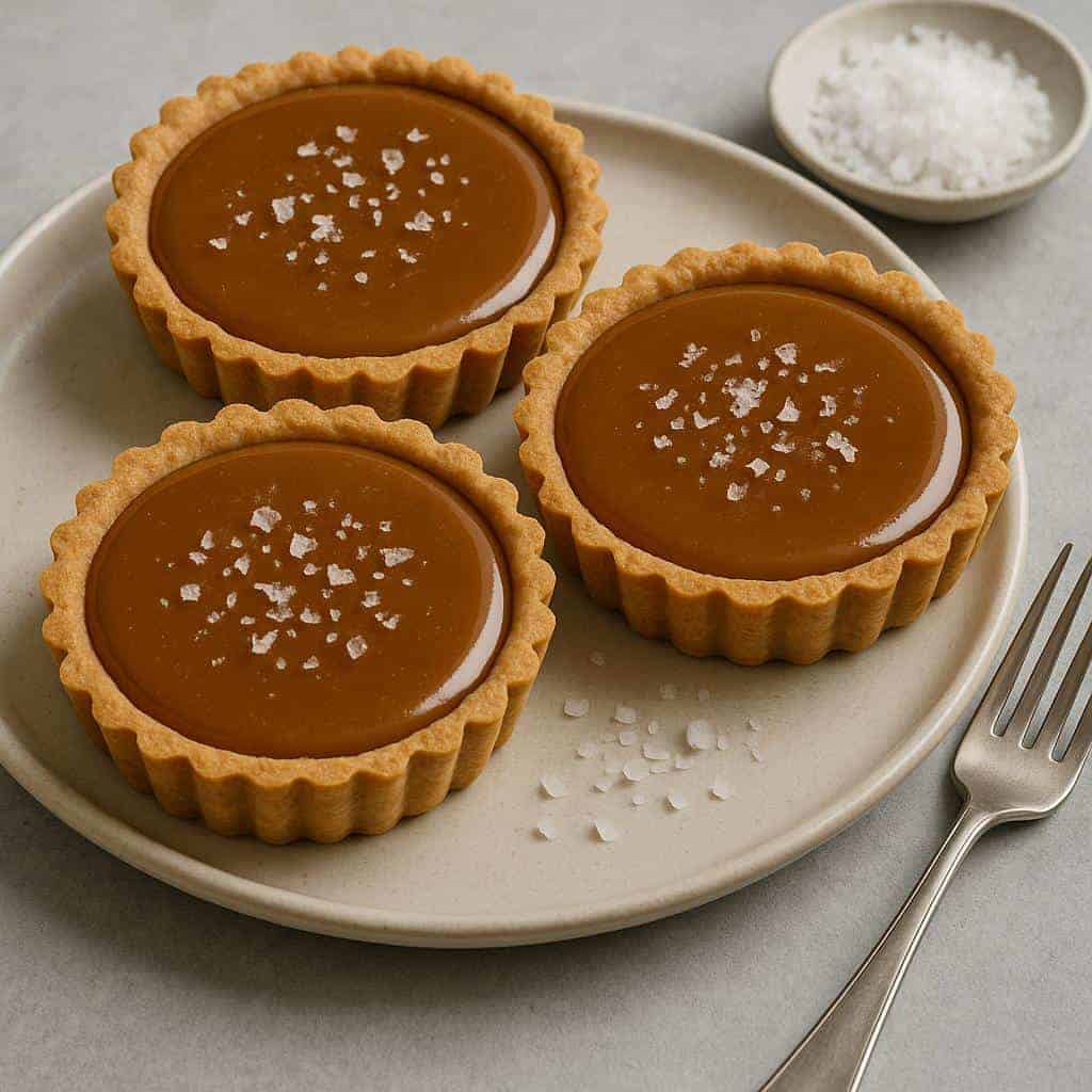 13. Salted Miso Caramel Tarts