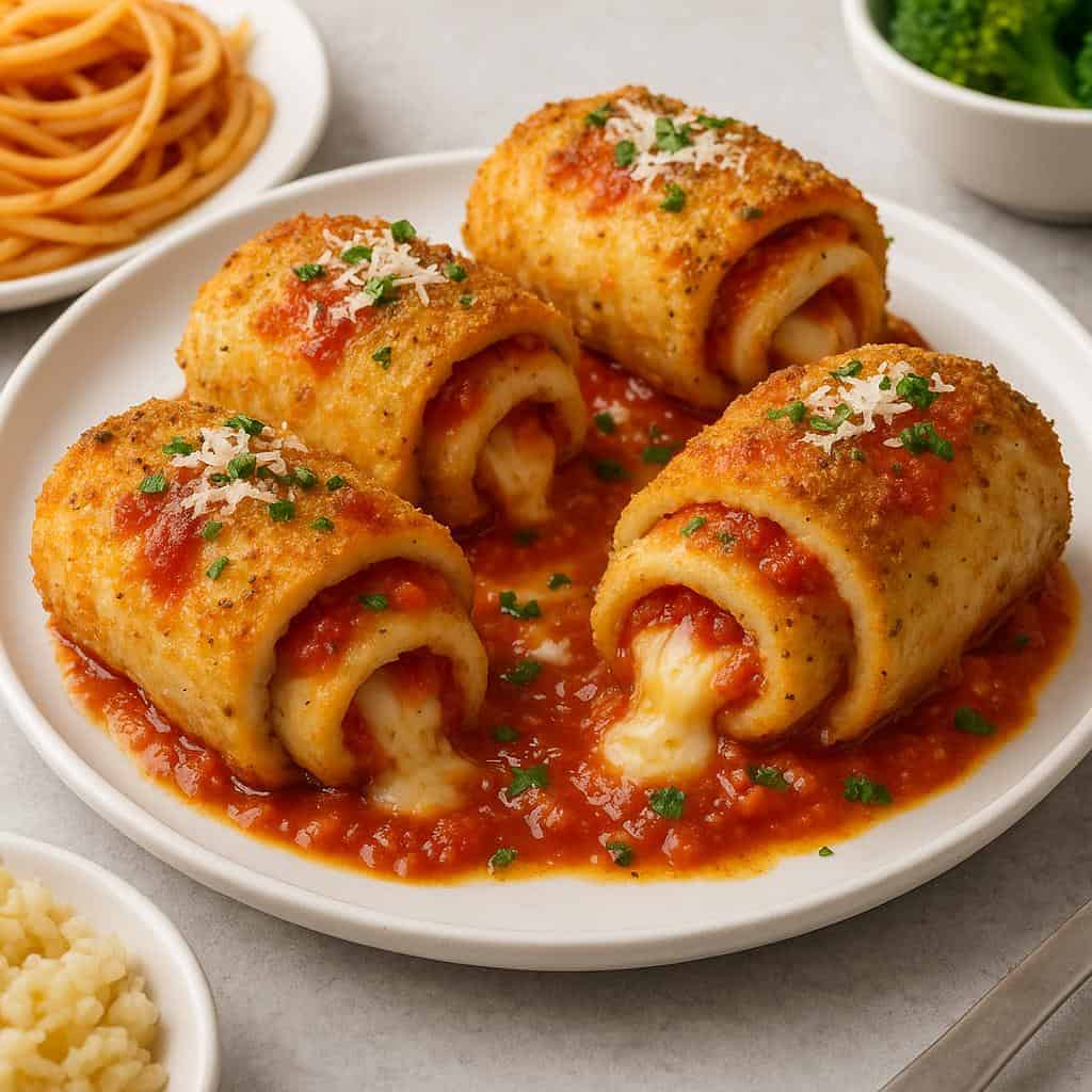 14. Chicken Parmesan Roll-Ups
