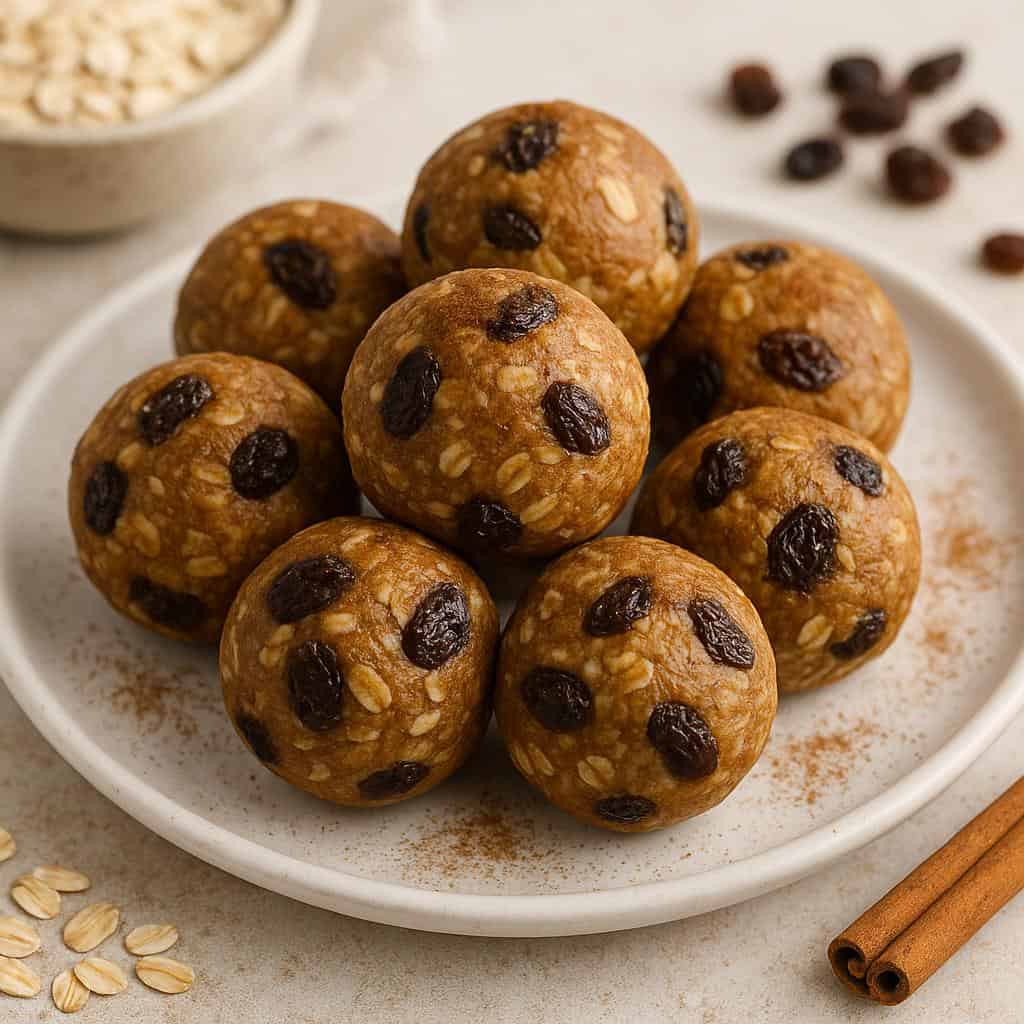 5. Cinnamon Raisin Cookie Dough Balls
