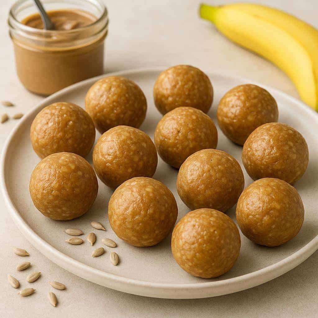8. Sunflower Seed Butter & Banana Balls