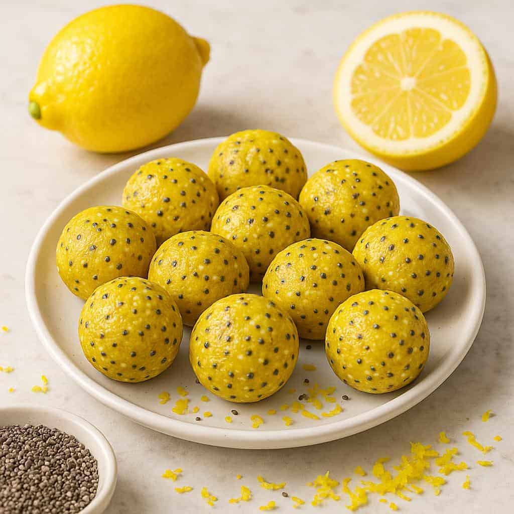 9. Lemon Chia Seed Energy Balls