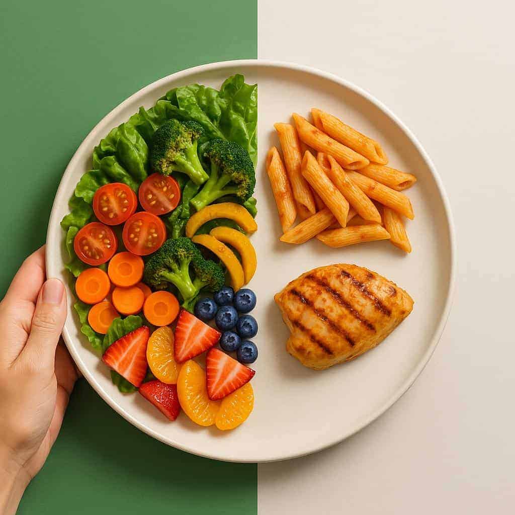 1. Fill Half Your Plate with Vegetables and Fruits