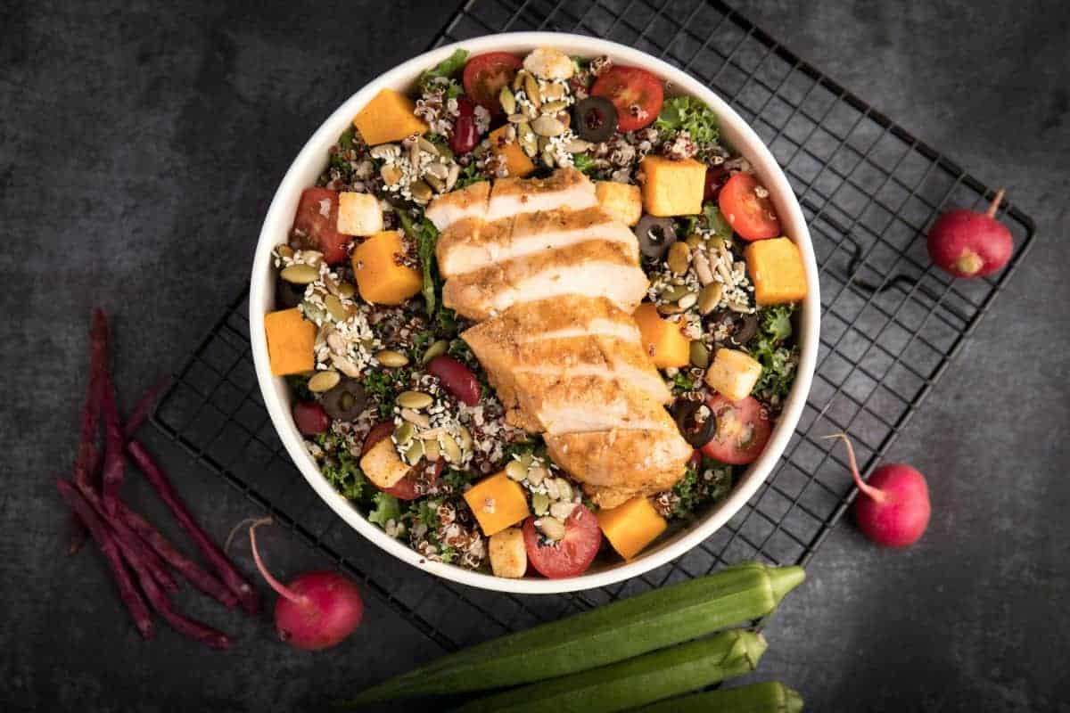 1. Grilled Chicken and Veggie Bowls