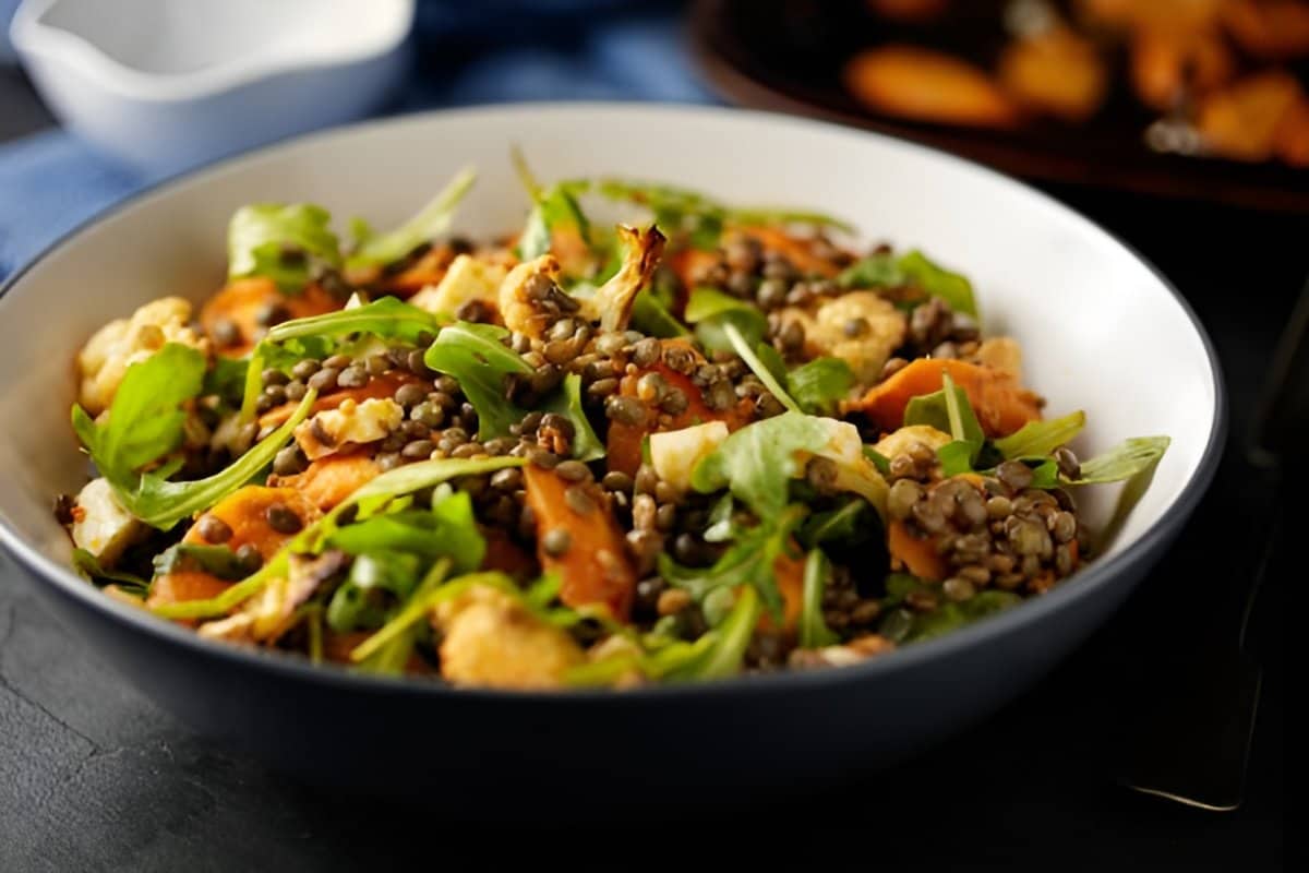 10. Lentil and Roasted Vegetable Bowls