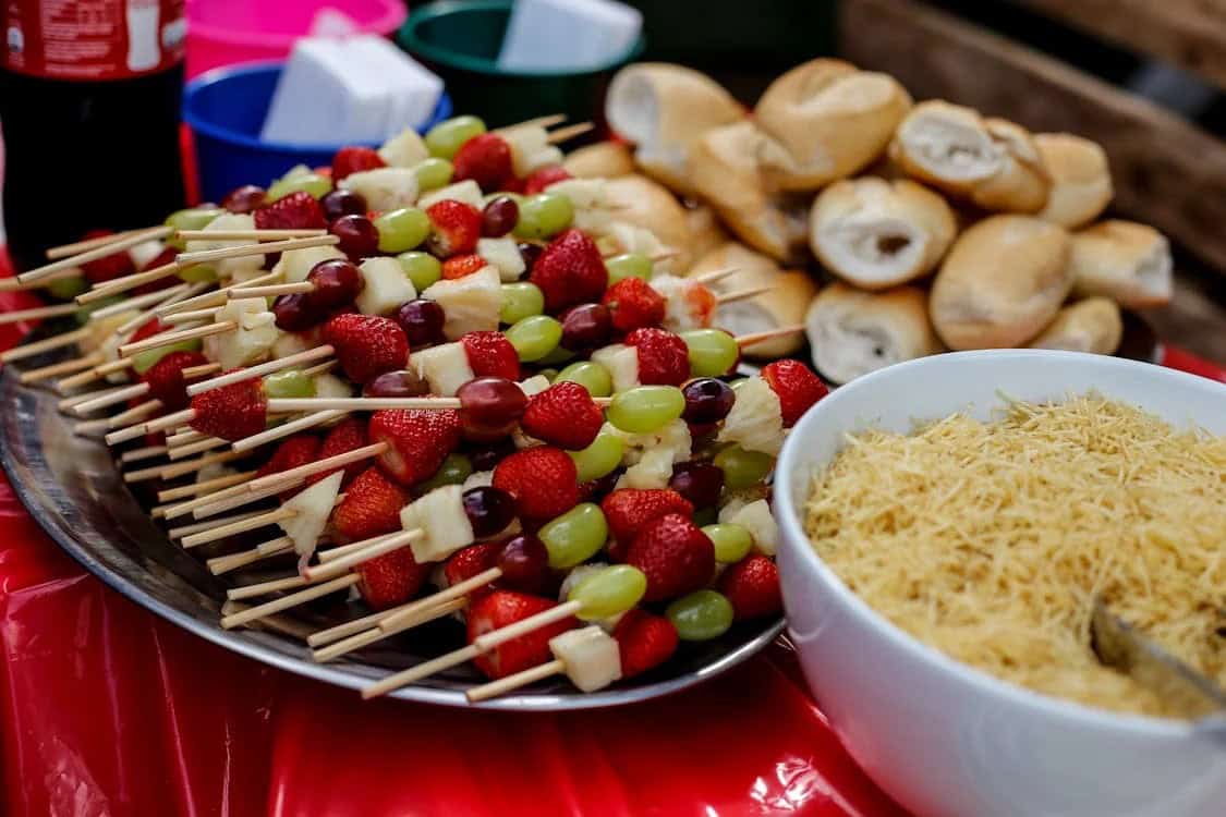 14. Fruit and Cheese Skewers