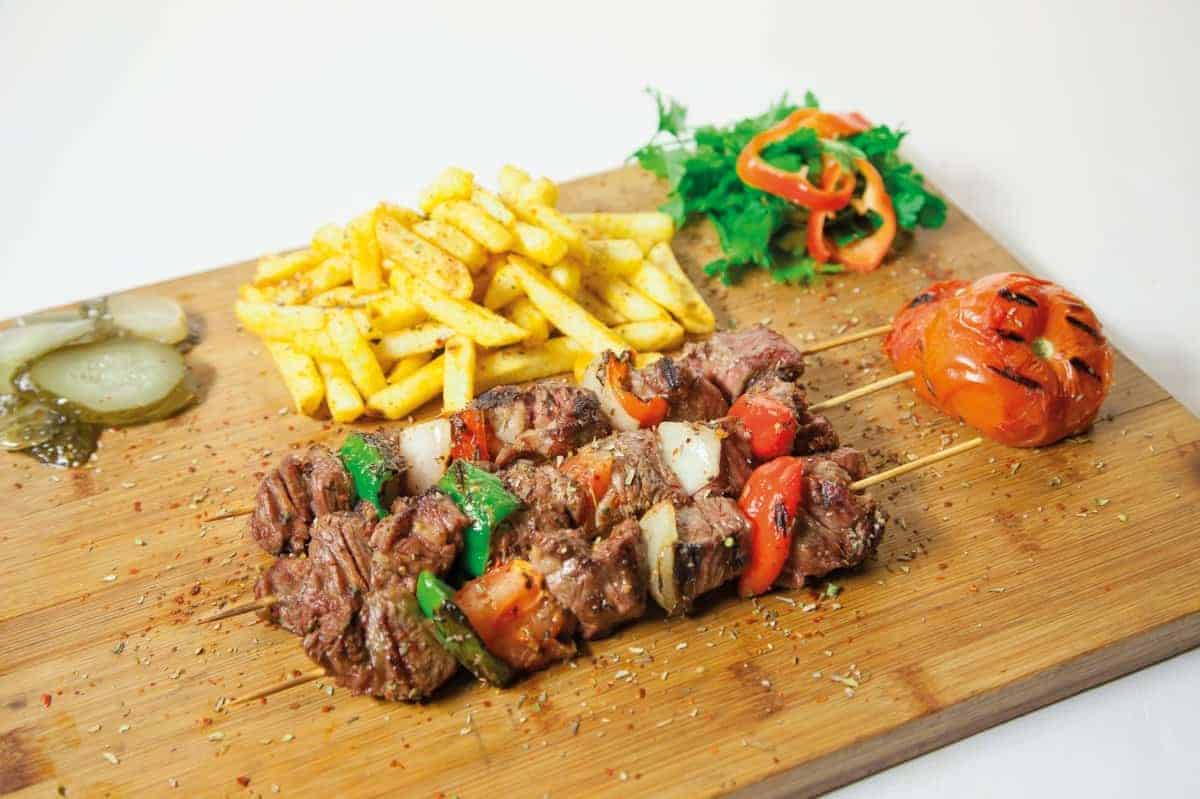 8. Grilled Veggie Skewers with Chimichurri