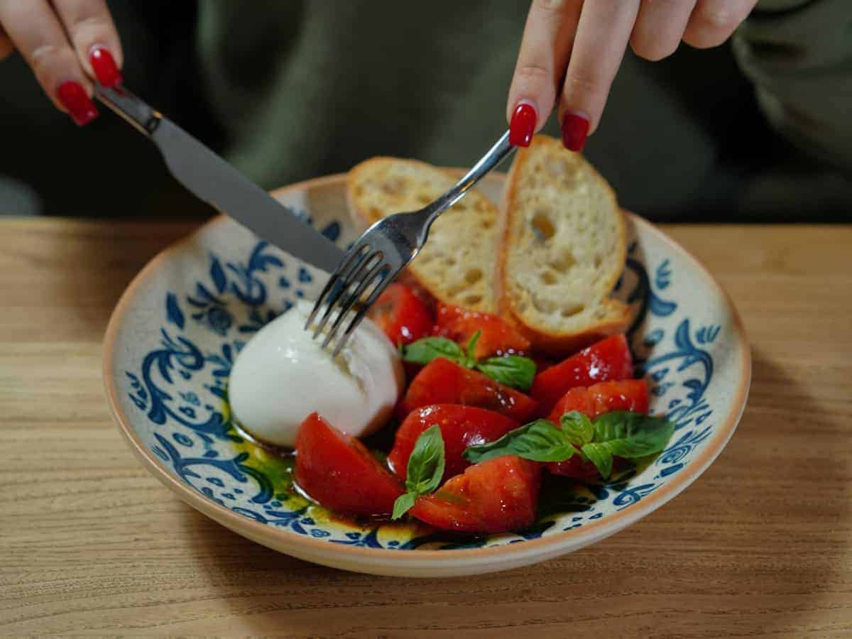 1. Tomato & Mozzarella Caprese Salad
