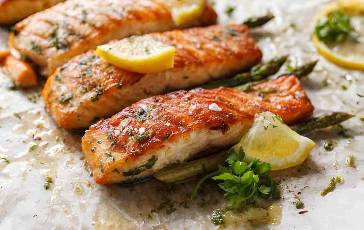 3. Sheet Pan Lemon Garlic Salmon