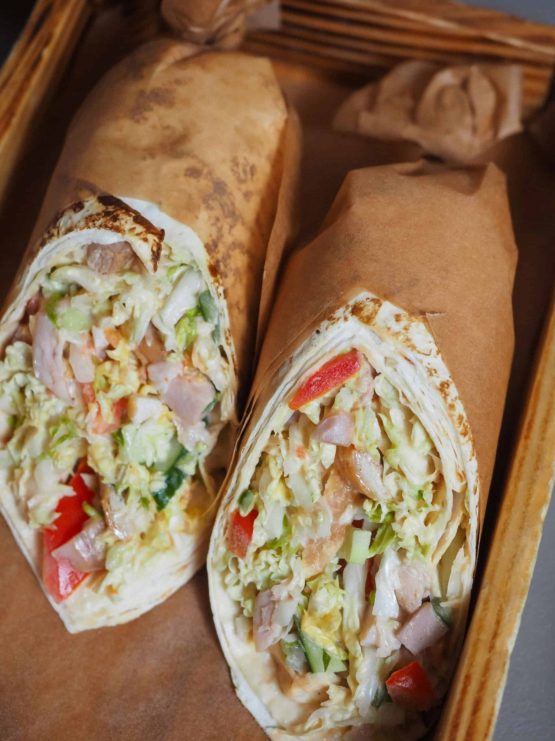 8. Chicken Caesar Salad Wrap