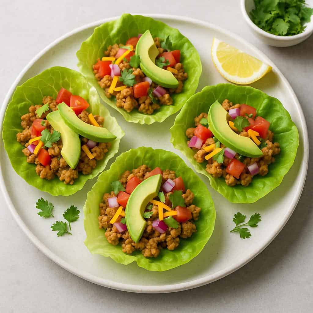 12. Turkey Taco Lettuce Cups