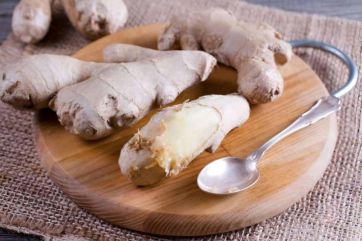 3. Peel Ginger with a Spoon