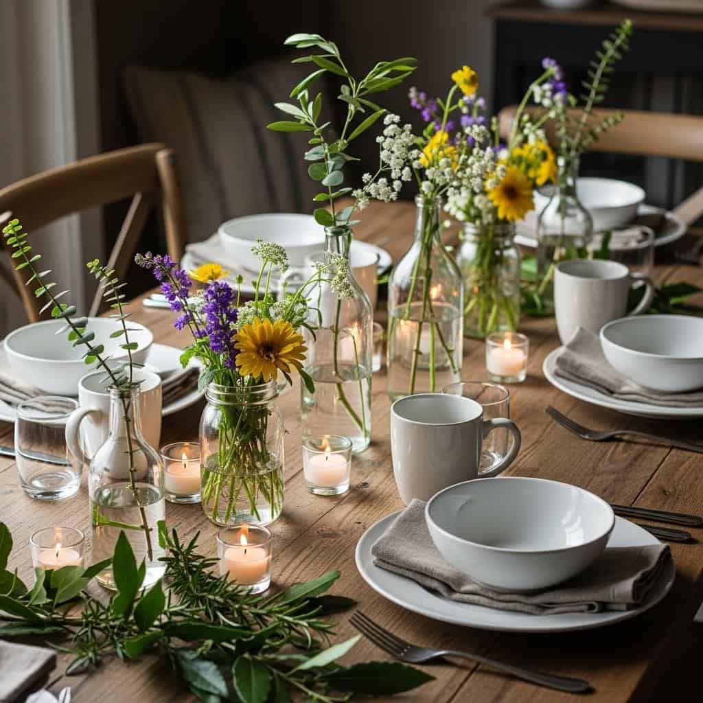 11. Use Elegant Yet Affordable Table Decor