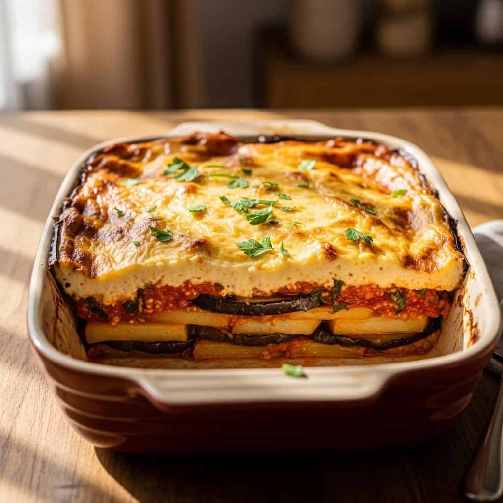 7. Moussaka (Vegetarian, Greece/Balkans)