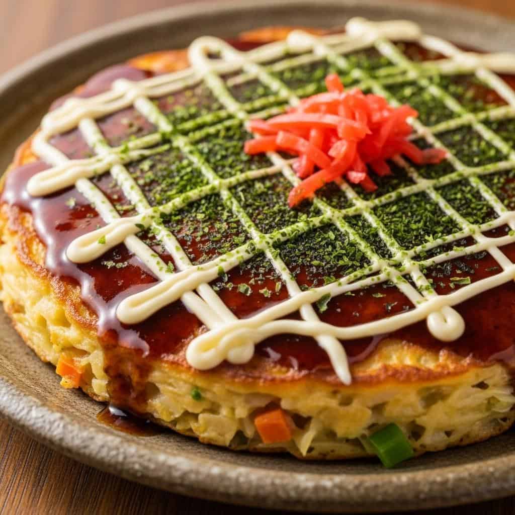 12. Okonomiyaki (Japan, Vegetarian Style)
