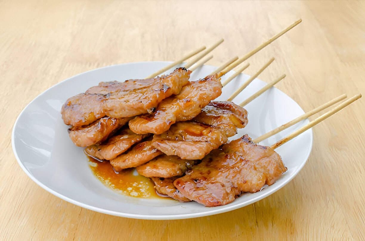 8. Moo Ping (Grilled Pork Skewers)