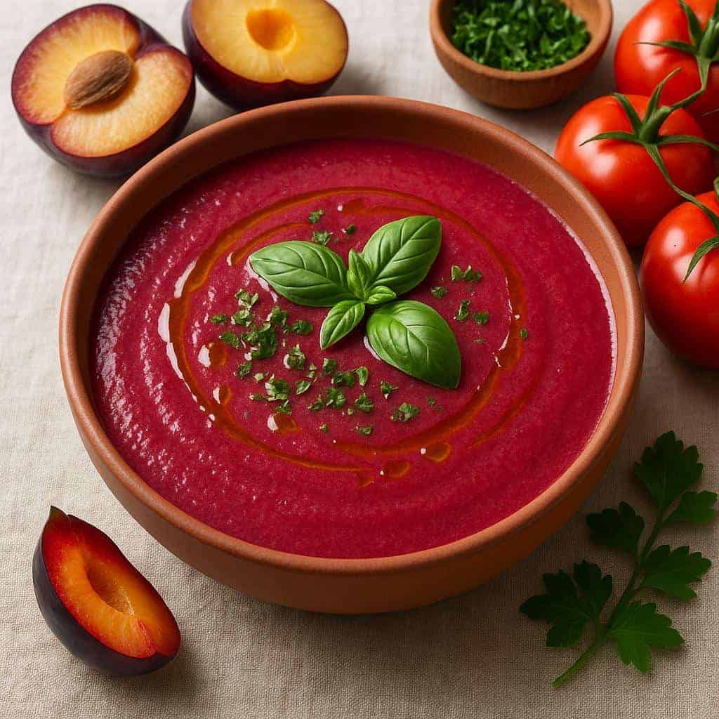 10. Plum and Tomato Gazpacho