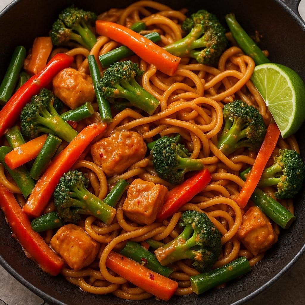 Peanut Butter Sauce Stir-Fry