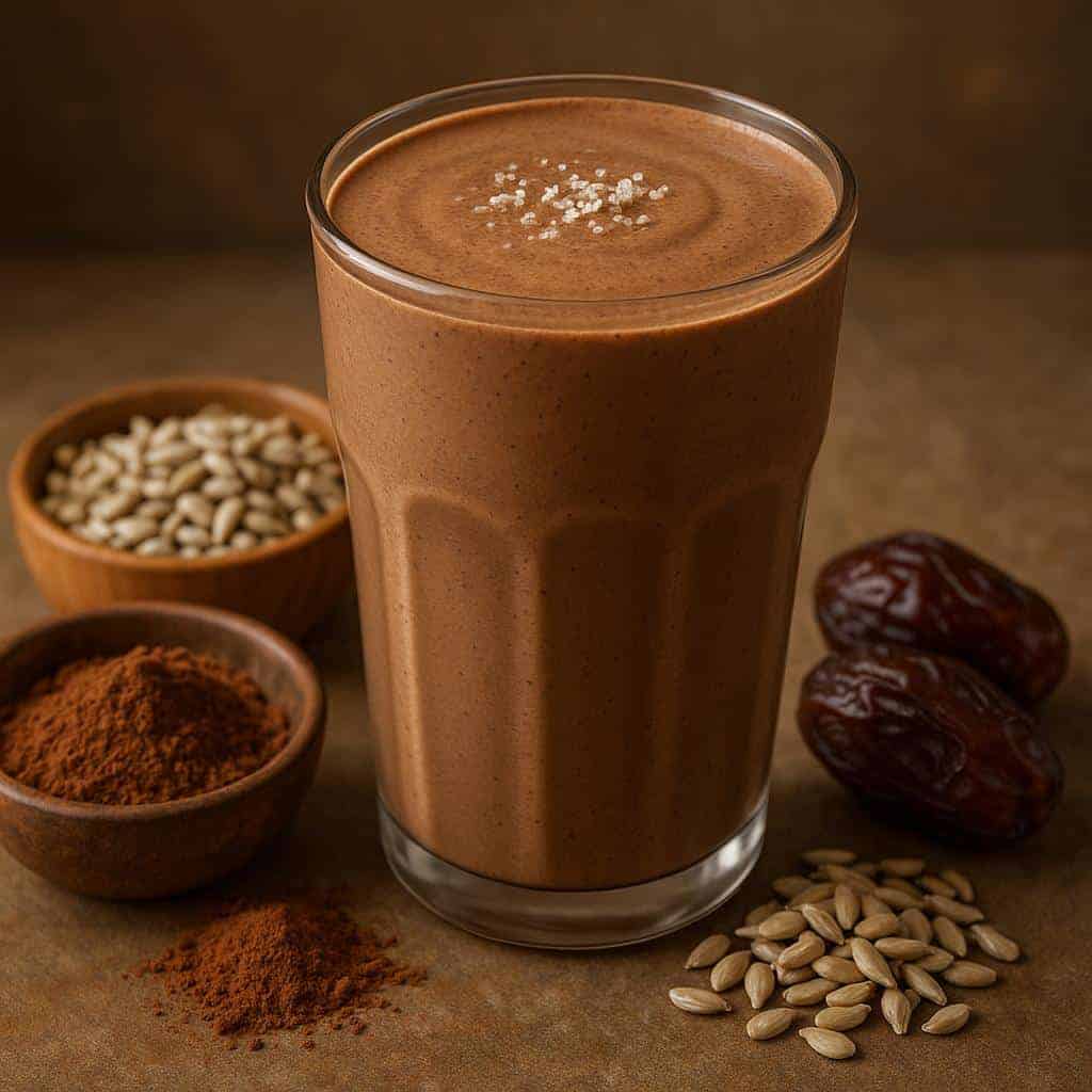 6. Chocolate Sunflower Seed Smoothie