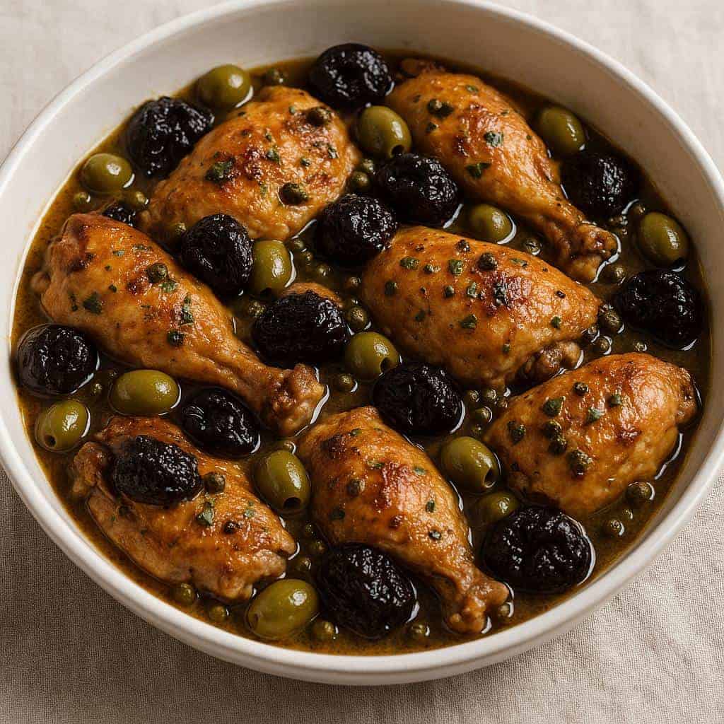 4. Chicken Marbella with Prunes and Olives