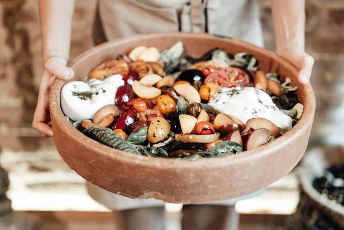1. Grilled Peach and Burrata Salad