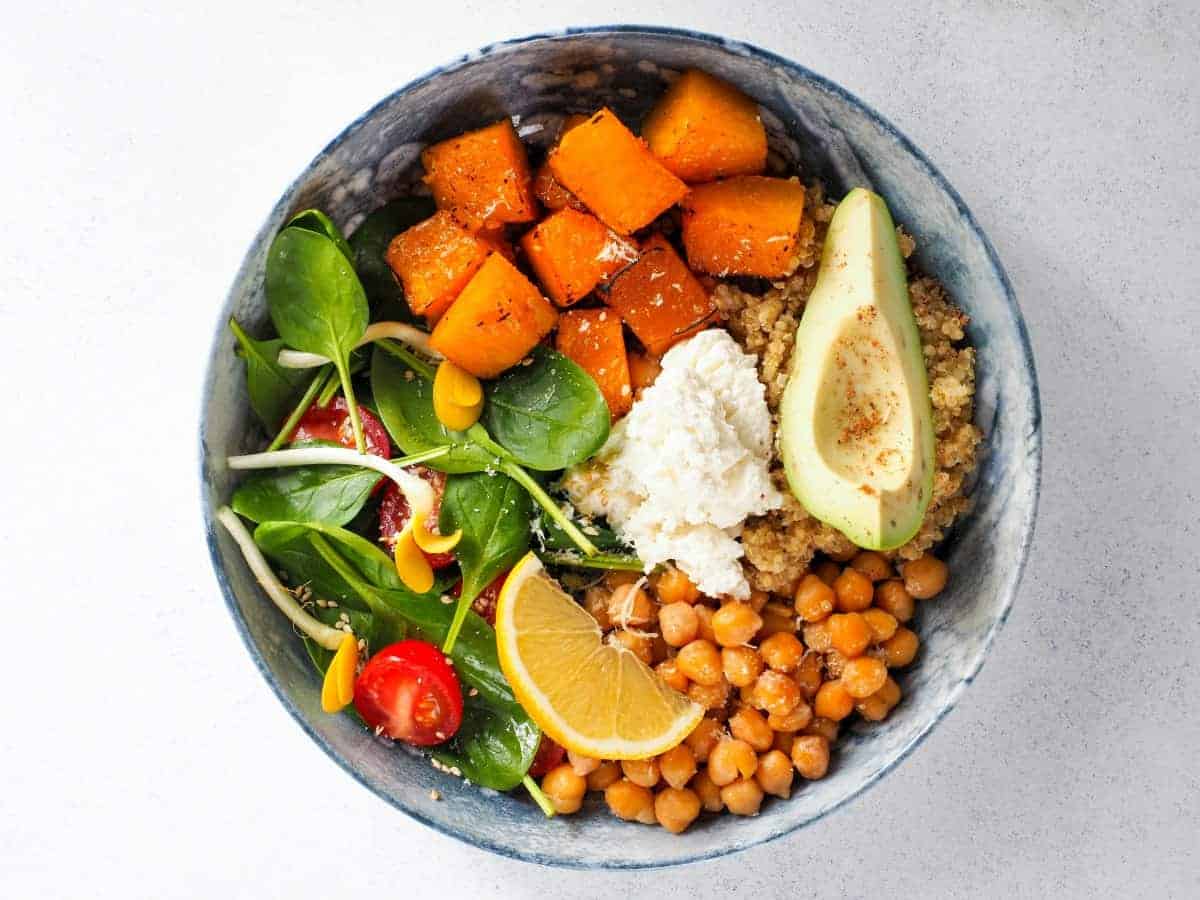 5. Roasted Sweet Potato and Quinoa Salad