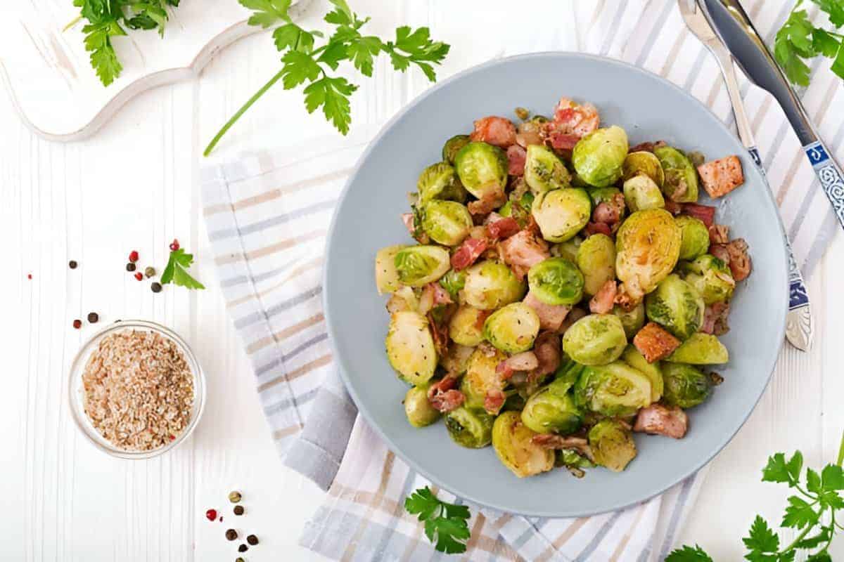 7. Warm Brussels Sprout and Bacon Salad