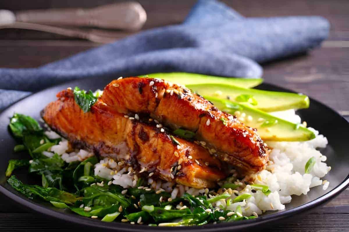 6. Honey Soy Glazed Salmon
