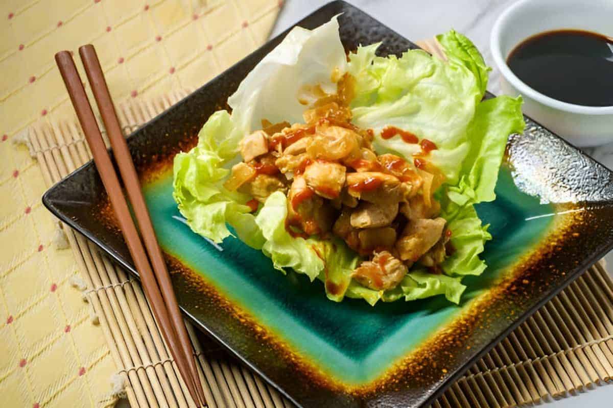 9. Korean-Style BBQ Chicken Lettuce Wraps
