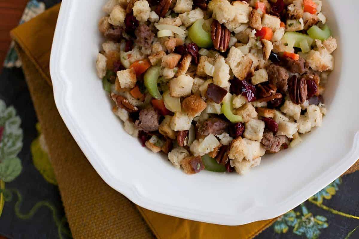 9. Cranberry and Sausage Stuffing