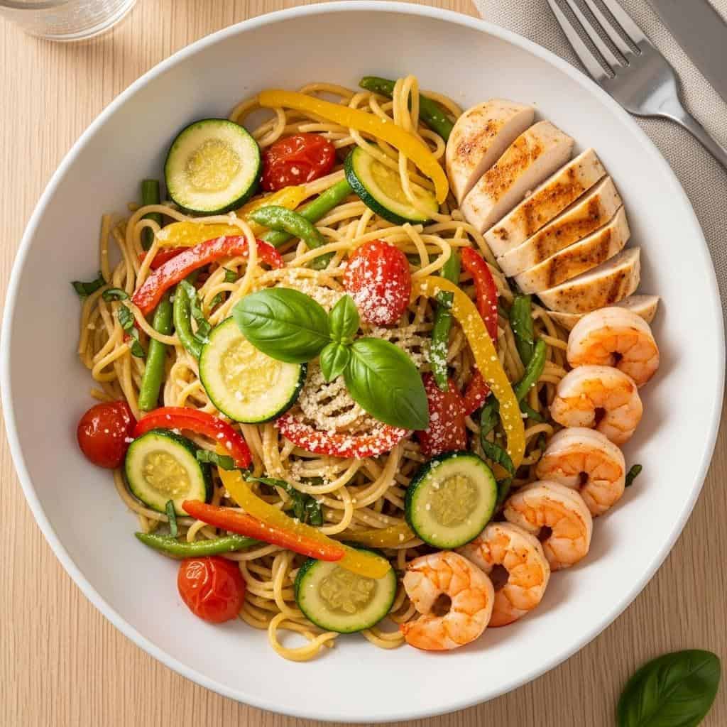 18. Pasta Primavera