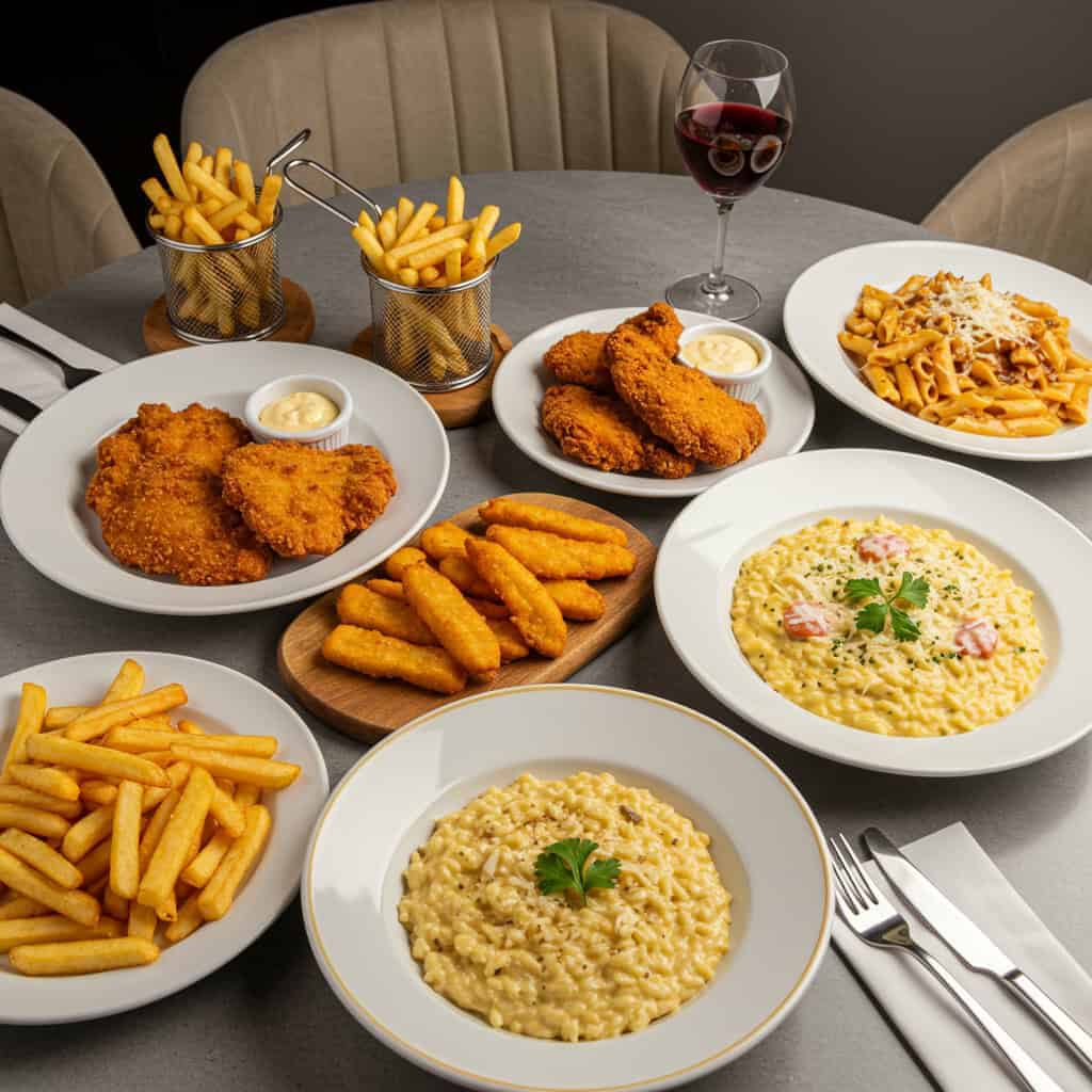 14. Restaurant Menus and Beige Options