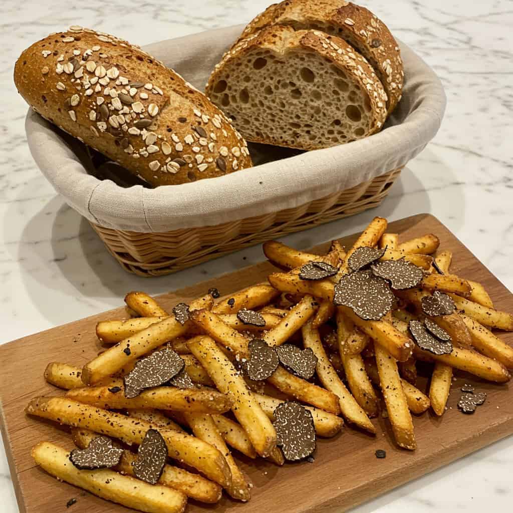 7. Oprah Winfrey: Bread and Truffle Fries