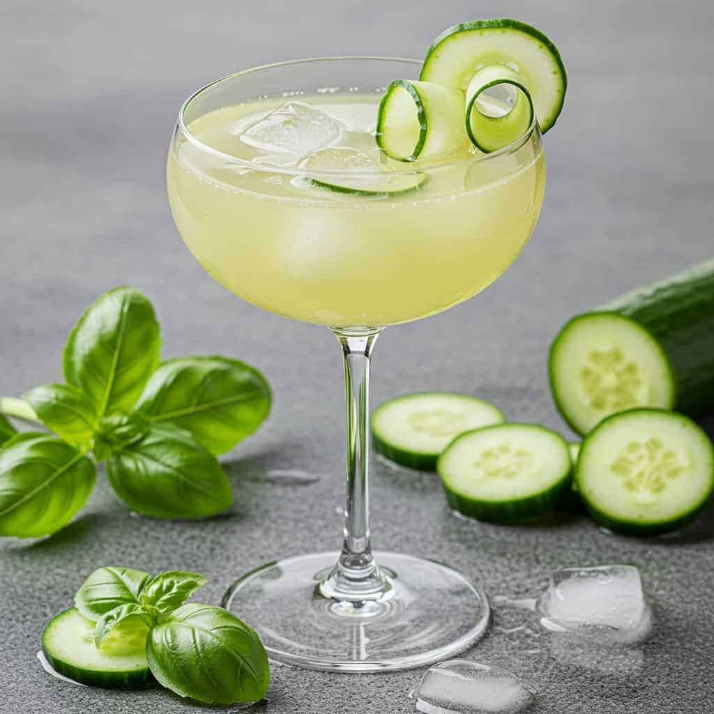 1. Cucumber Basil Gimlet