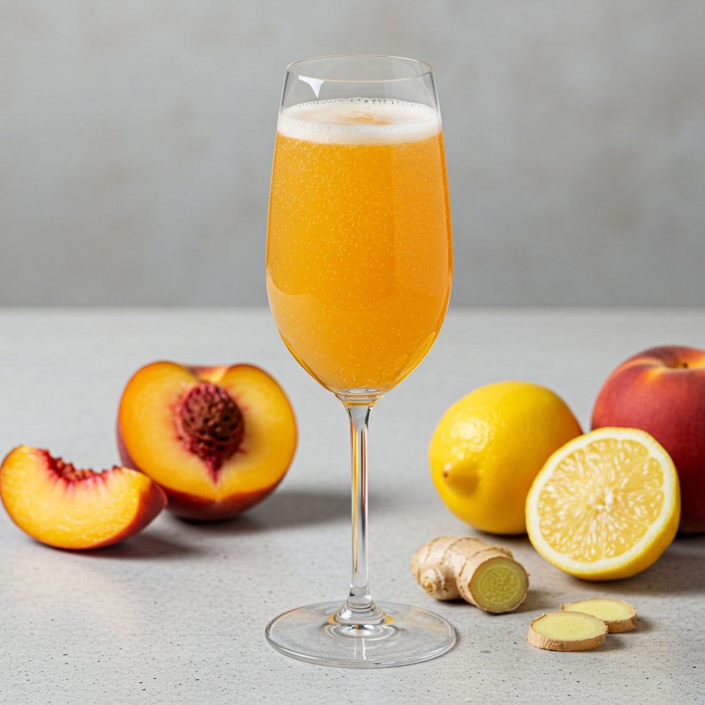 6. Ginger Peach Bellini