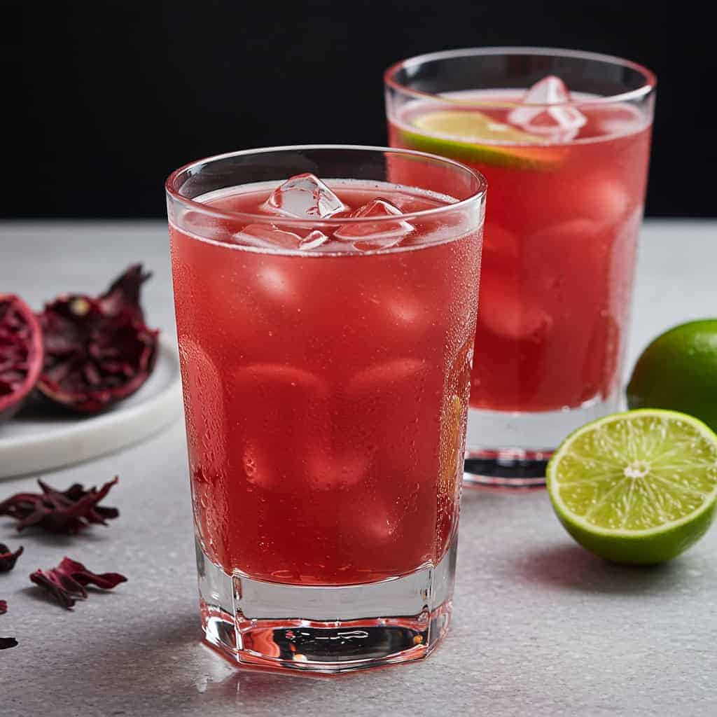 7. Hibiscus Lime Rickey