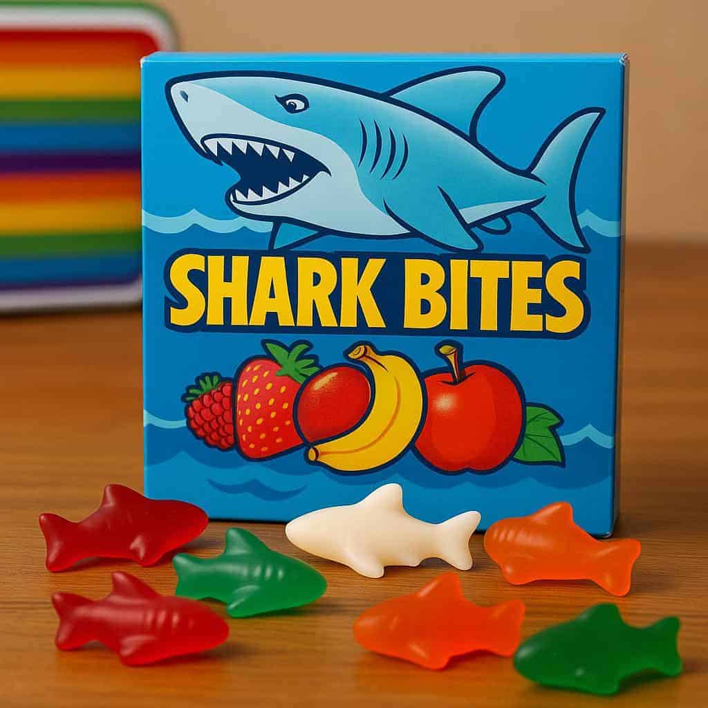 8. Shark Bites Fruit Snacks