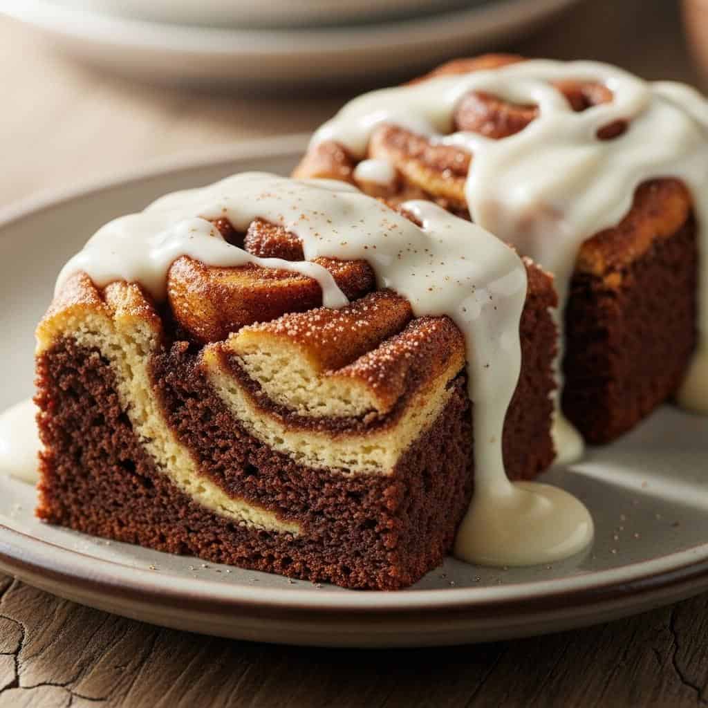5. Cinnamon Roll Brownies