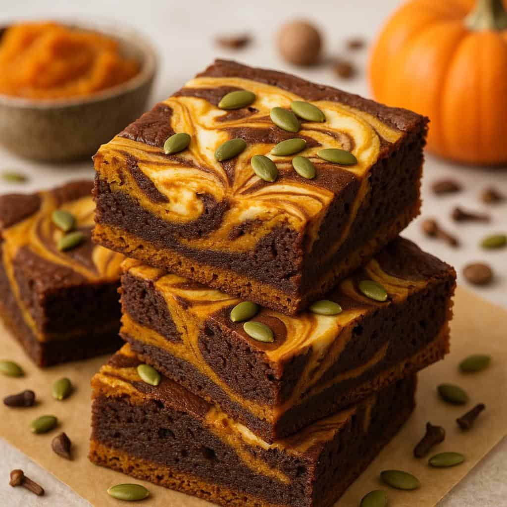 12. Pumpkin Spice Brownies