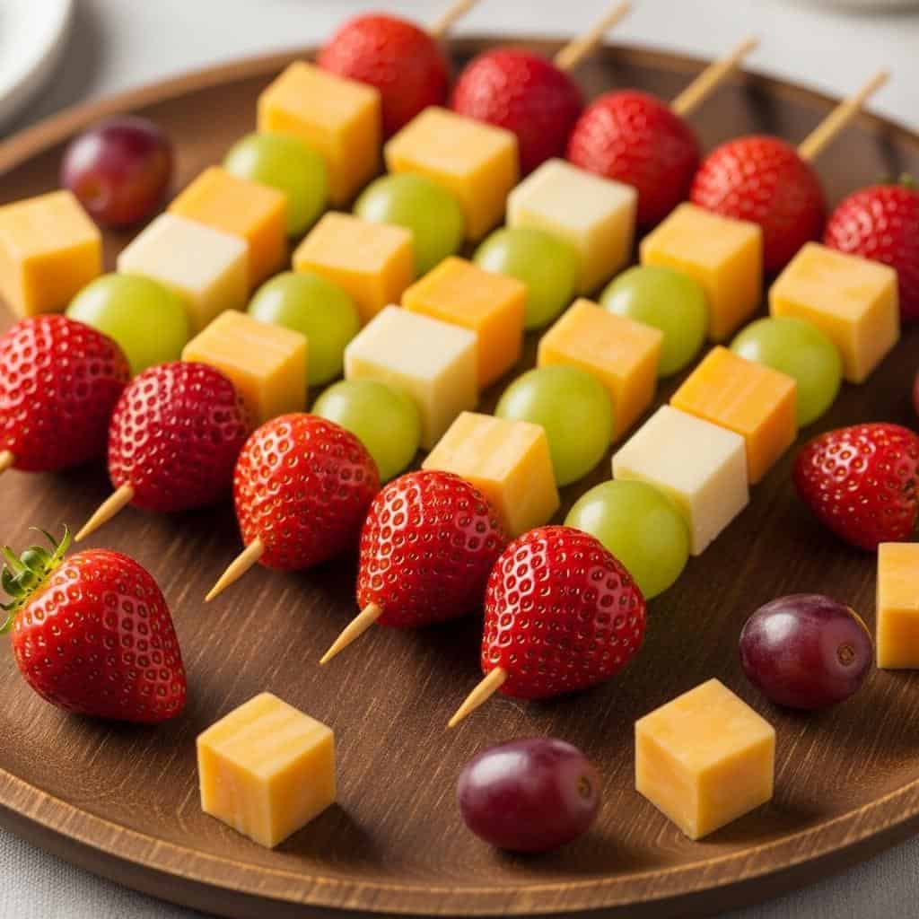 8. Fruit and Cheese Skewers