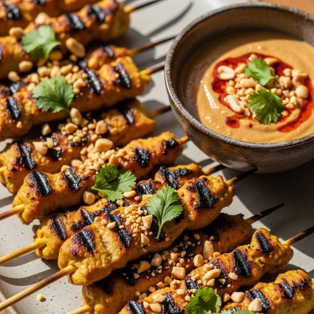 9. Chicken Satay Skewers