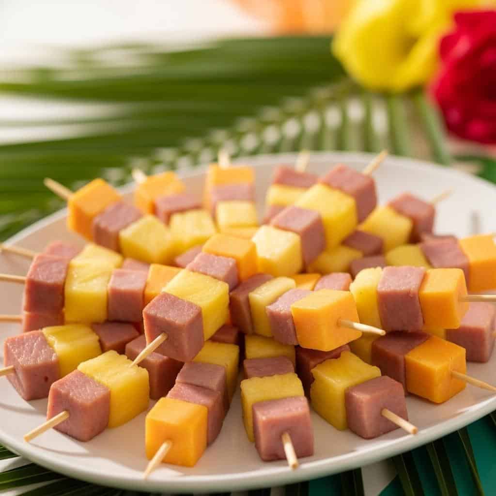 13. Ham, Pineapple, and Cheese Skewers
