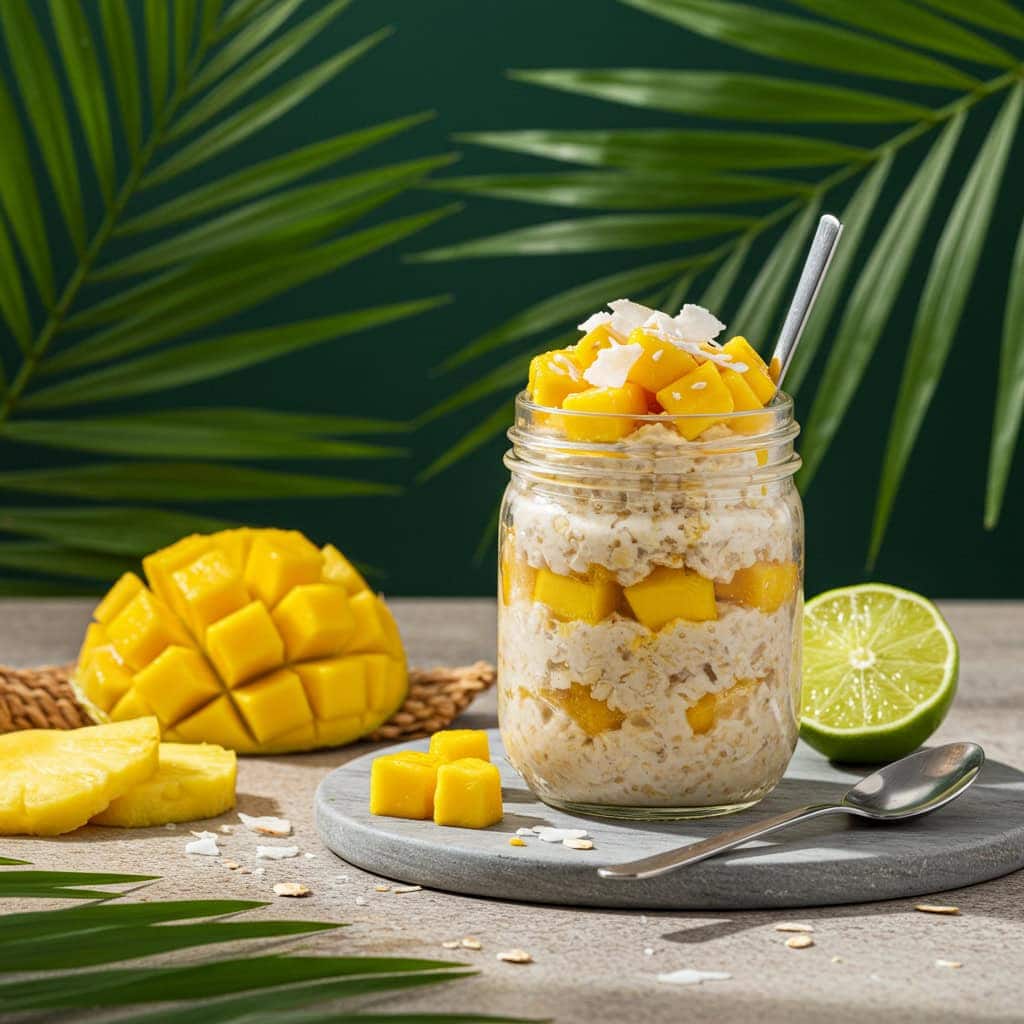 3. Tropical Mango Coconut Oats