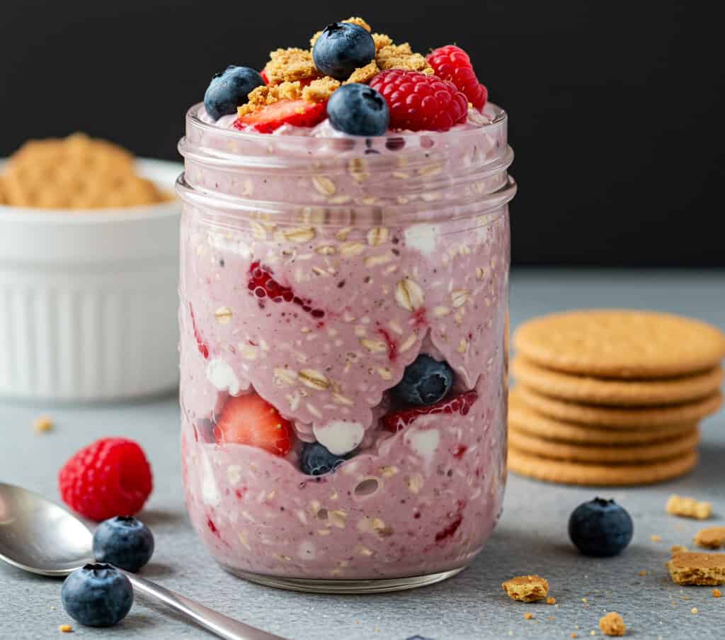 5. Berry Cheesecake Oats