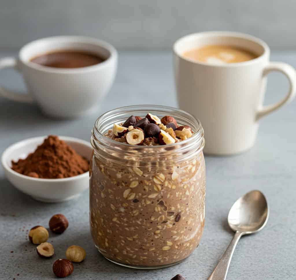 7. Mocha Hazelnut Overnight Oats