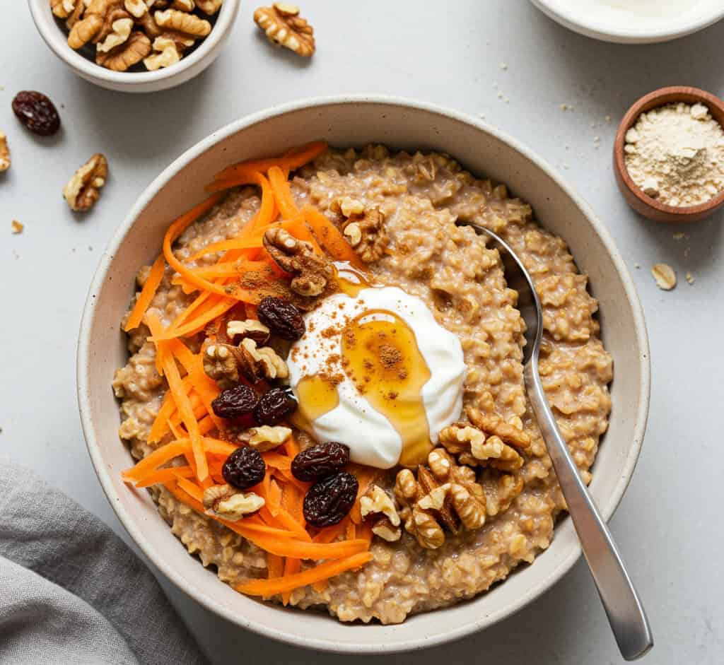 8. Carrot Cake Overnight Oats