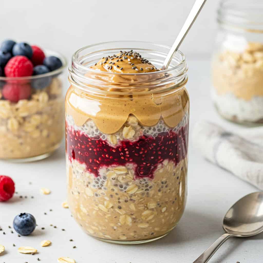 9. Peanut Butter & Jelly Oats