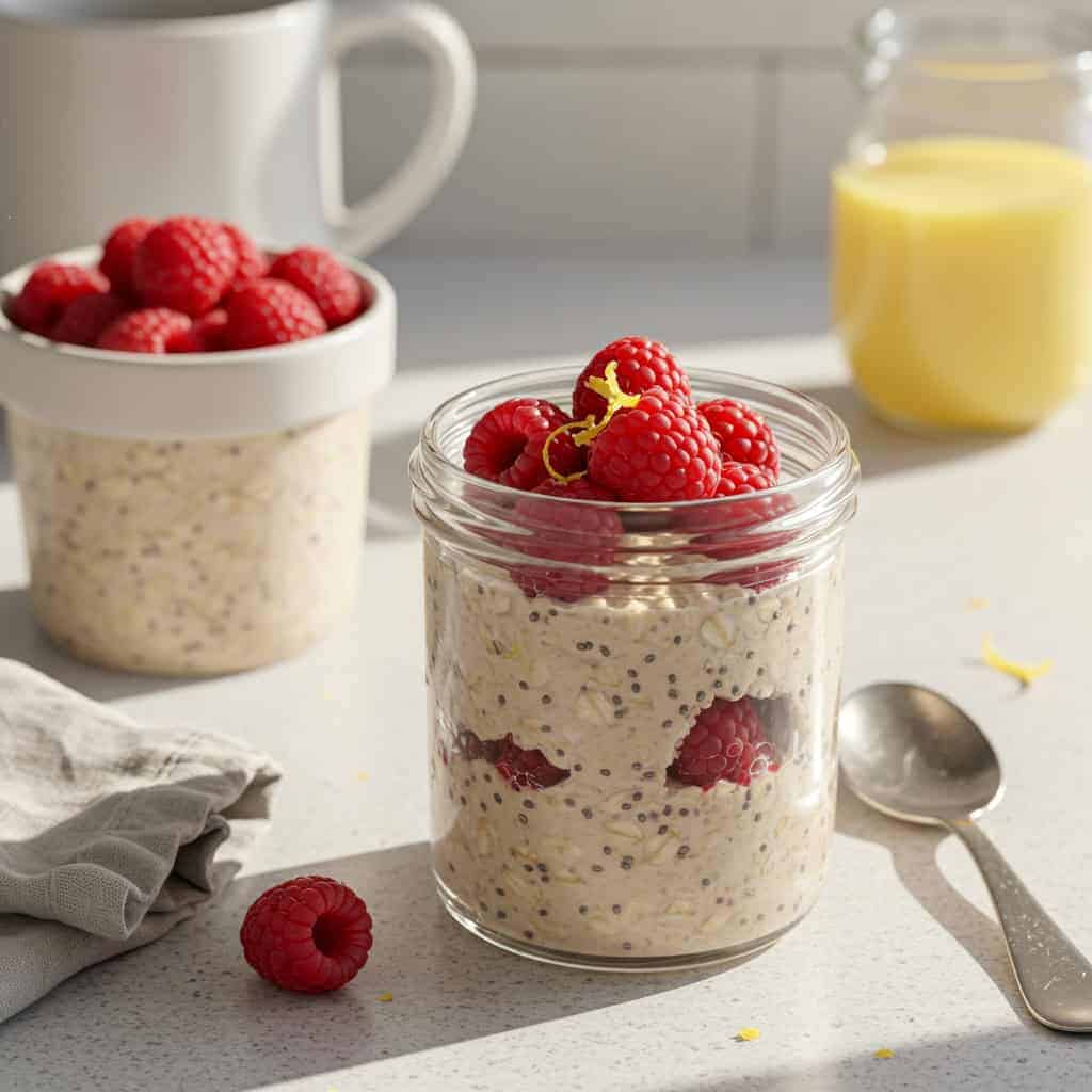 11. Lemon Raspberry Chia Oats