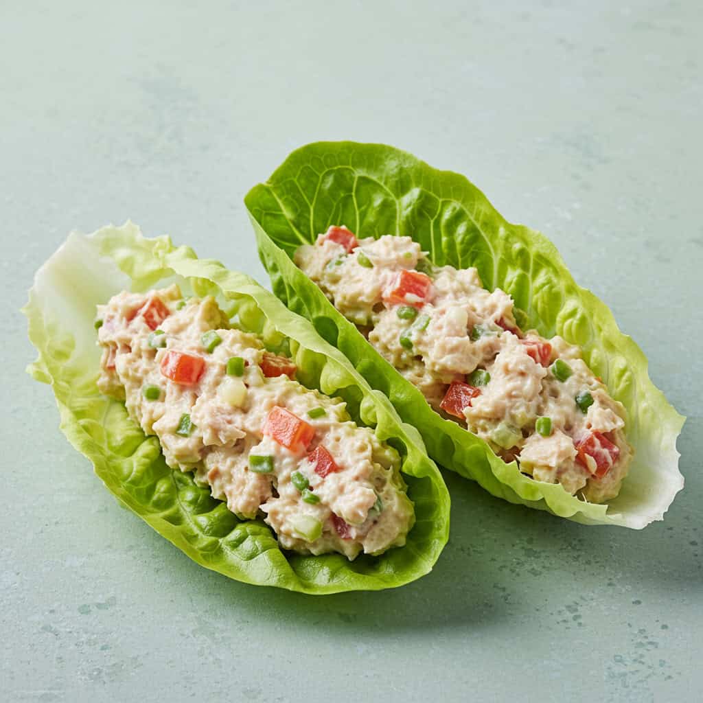 9. Tuna Salad Lettuce Wraps