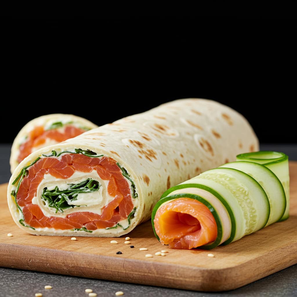 11. Smoked Salmon and Cream Cheese Roll